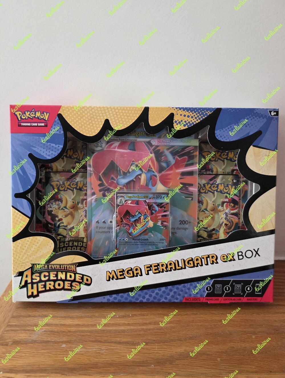 POKÉMON TCG MEGA EVOLUTION ASCENDED HEROES MEGA FERALIGATR EX BOX *SEALED*